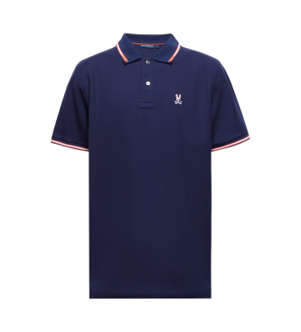 Psycho Bunny Stirling Kurzarm-Poloshirt navy piqu