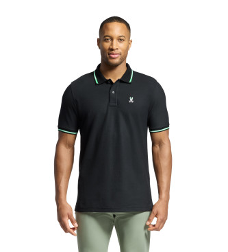 Psycho Bunny Polo  manches courtes Stirling Pique noir