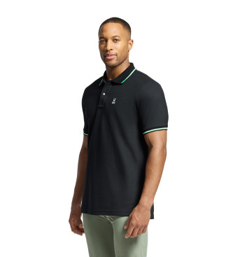Psycho Bunny Polo  manches courtes Stirling Pique noir