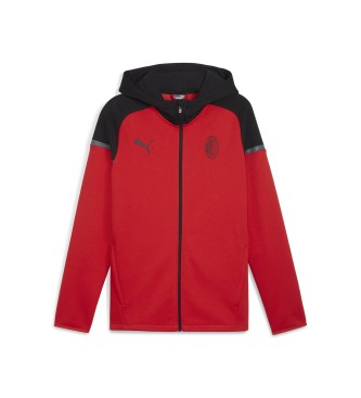 Puma Jacket AC Milan Casuals with hood red