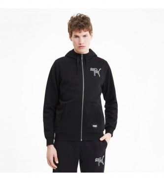Puma Sweatshirt Athletics FZ FL black