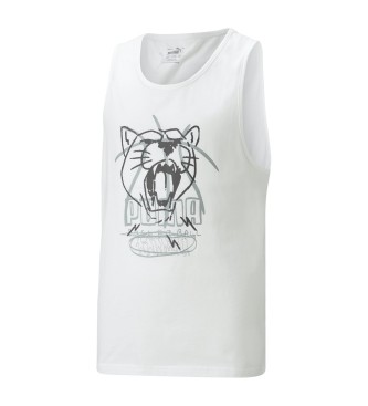 Puma T-shirt de basquetebol branca