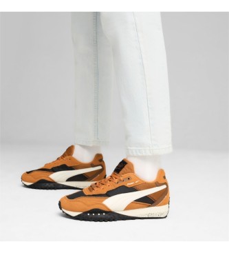 Puma Sneakers Blktop Rider in pelle marrone