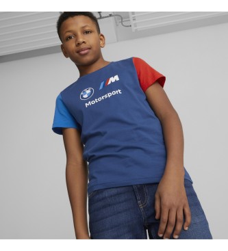 Puma Camiseta Bmw Mms Kids Ess Logo azul