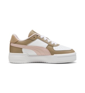 Puma Ca Pro leather trainers white, beige