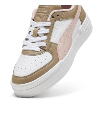 Puma Ca Pro leather trainers white, beige