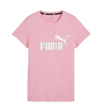 Puma Camisea ESS+ Metallic Logo roze