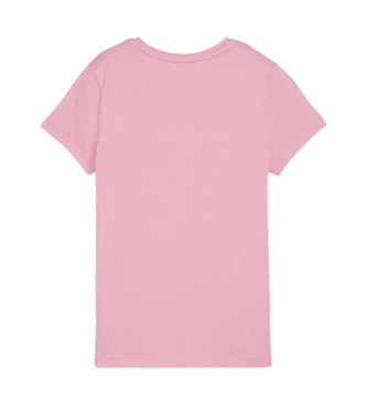 Puma Camicia rosa con logo metallico ESS+