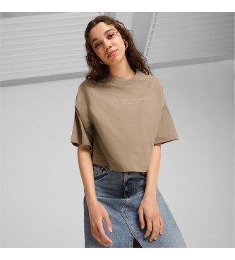 Puma T-shirt Klassiekers + Oversized taupe