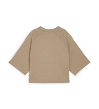 Puma T-shirt Klassiekers + Oversized taupe