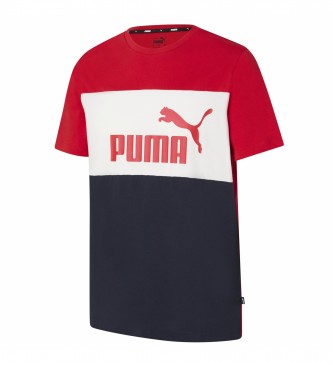 Puma T-shirt Colorblock Rouge