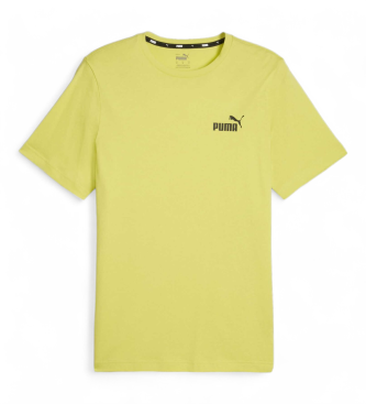 Puma T-shirt med lille logo Essentials gul