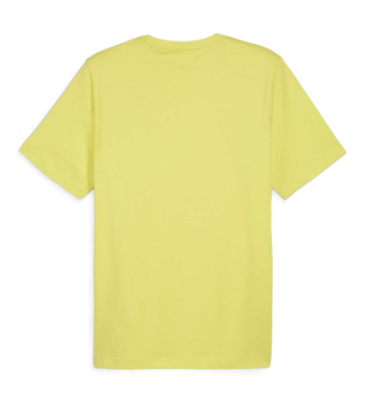 Puma T-shirt met klein logo Essentials geel