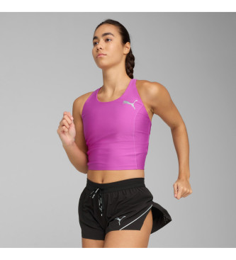 Puma Camiseta crop Raceday Ultraform lila