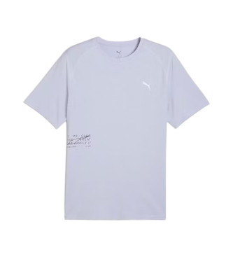 Puma Lilac mesh printed running shirt