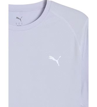 Puma Lila bedrucktes Laufshirt aus Mesh