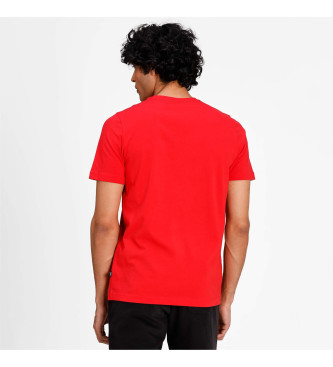 Puma T-shirt ESS Klein Logo rood 