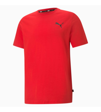 Puma T-shirt rossa con logo piccolo ESS 