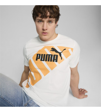 Puma T-shirt met opdruk Power wit