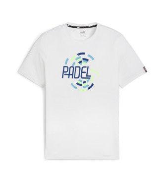 Puma T-shirt individuale con grafica T bianca