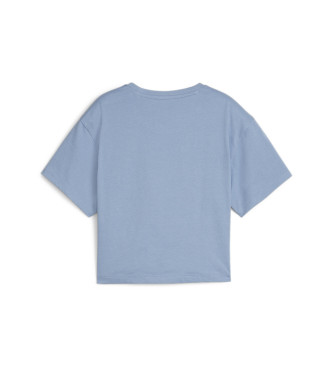 Puma T-shirt com logtipo cortado azul