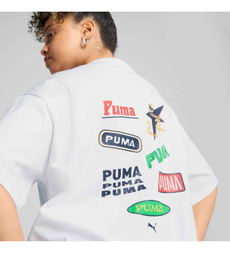 Puma T-shirt Relaxed Road to unity blanc