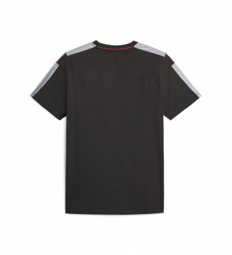 Scuderia Ferrari - Camiseta para hombre con escudo pequeño, color rojo y  negro
