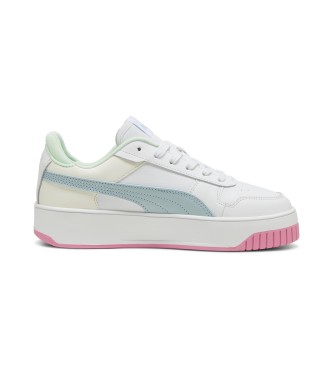 Puma Carina Street weie Turnschuhe aus Leder