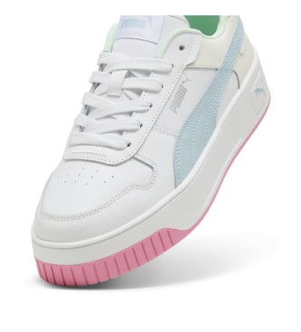 Puma Carina Street white leather trainers