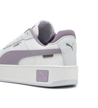 Puma Chinelos de couro Carina Street branco, roxo