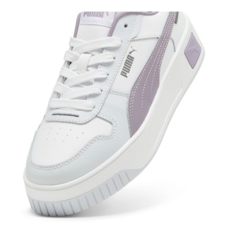 Puma Chinelos de couro Carina Street branco, roxo