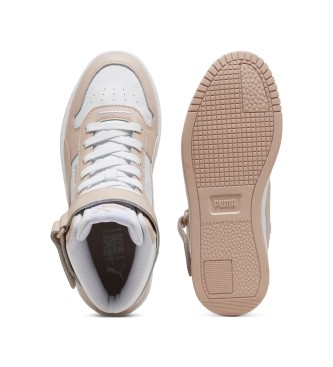 Puma Carina Street Mid beige Leather Sneakers beige