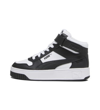 Puma Carina Street Mid Sneakers aus Leder wei, schwarz