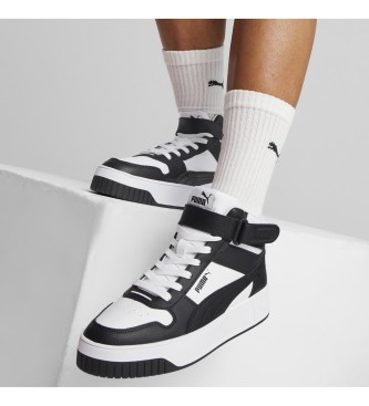 Puma Carina Street Mid Leather Sneakers white, black