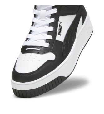 Puma Carina Street Mid Leren Sneakers wit, zwart