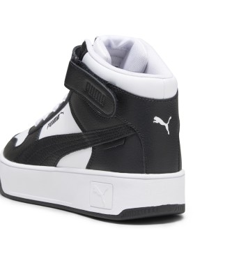 Puma Carina Street Mid Leren Sneakers wit, zwart