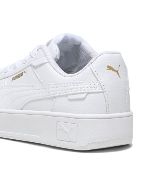 Puma Bele usnjene športne copate Carina Street