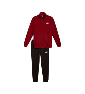 Puma Clean Sweat Tracksuit red, black