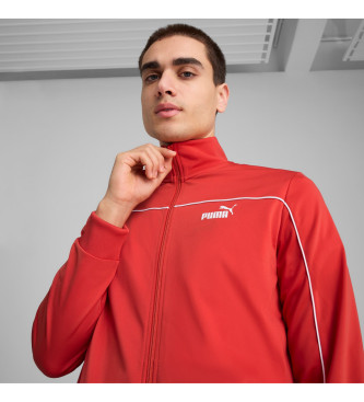 Puma Survtement avec passepoil en polyester rouge