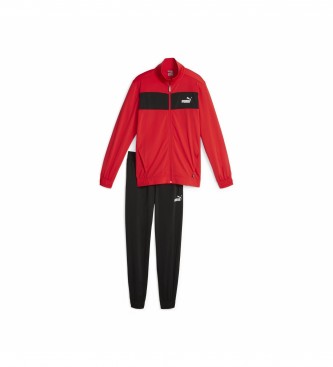 Puma Polyester tracksuit red