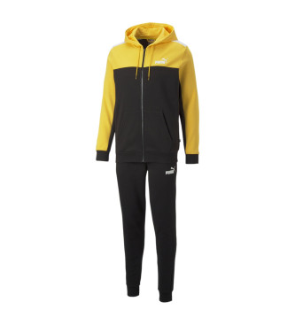 Tracksuit Essential Colorblock black yellow