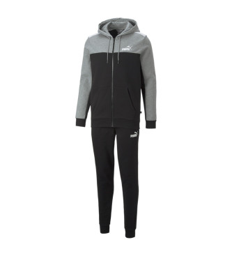 Puma Trainingsanzug Essential Colorblock schwarz, grau