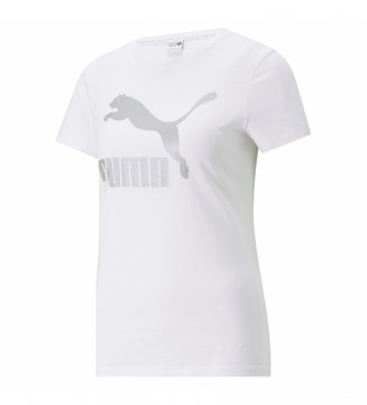 Puma Classics T-shirt metallizzata bianca