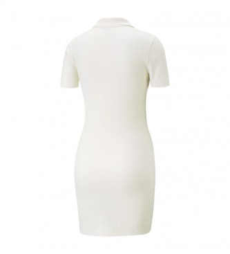 Puma Classics Ribbet kjole hvid