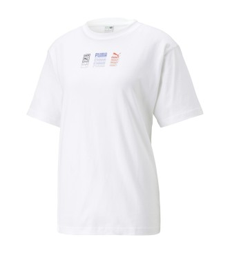 Puma Koszulka z grafiką Classic Gen biała