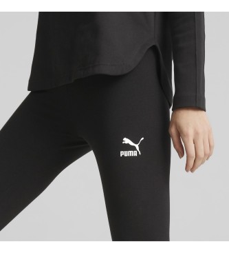 Puma Hlačne nogavice Classics z visokim pasom črne barve