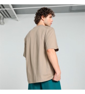 Puma Classics+ T-shirt beige surdimensionn