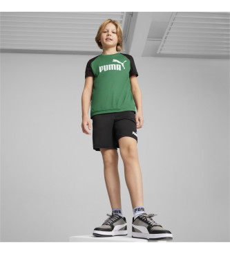 Puma St med shorts og T-shirt Polyester St B grn, sort