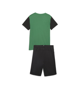 Puma Short und T-Shirt Set Polyester Set B grn, schwarz