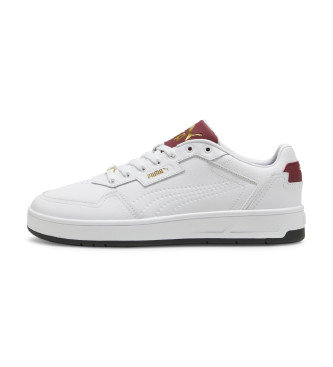 Puma Court Classic Lux white leather trainers